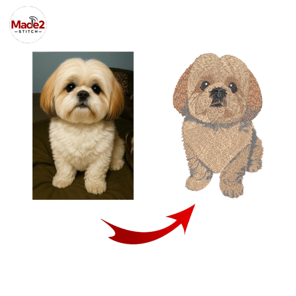 Custom Pet Embroidery Digitizing