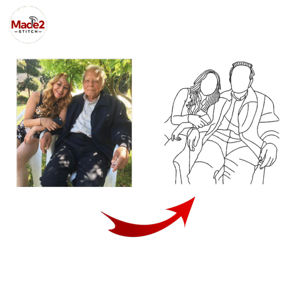 Custom Outline Embroidery Digitizing